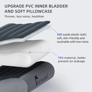 Oreiller gonflable ergonomique avec contour du cou voyage, randonnée, camping "FLEXTAILGEAR - Zero Pillow SE" - Planète Rando