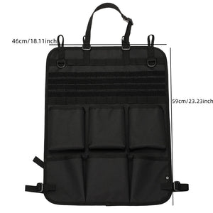 Organisateur de rangement tactique multifonction pour siège arrière de voiture "Tactical mount - Tidying Pocket" - Planète Rando