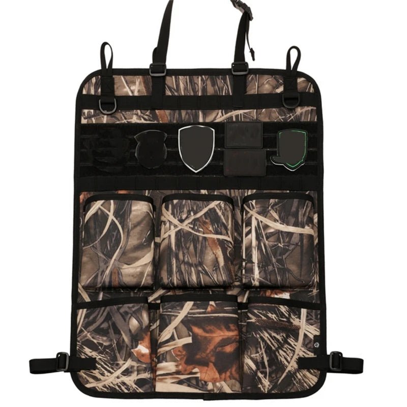 Organisateur de rangement tactique multifonction pour siège arrière de voiture "Tactical mount - Tidying Pocket" - Planète Rando