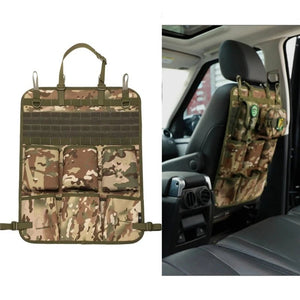 Organisateur de rangement tactique multifonction pour siège arrière de voiture "Tactical mount - Tidying Pocket" - Planète Rando
