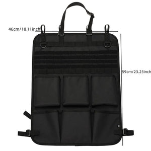 Organisateur de rangement tactique multifonction pour siège arrière de voiture "Tactical mount - Tidying Pocket" - Planète Rando