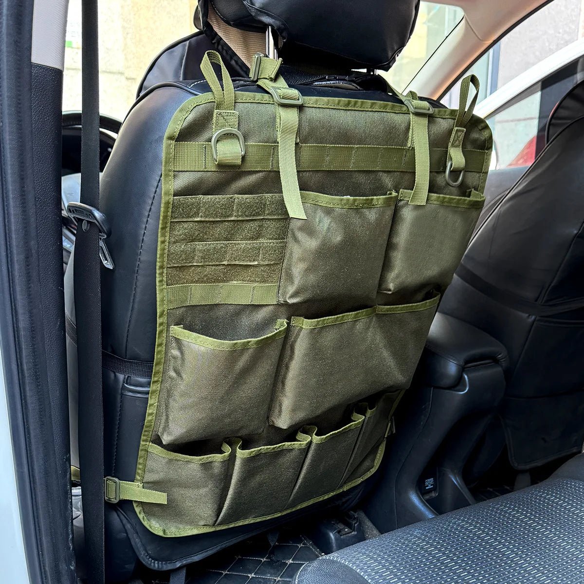 Organisateur de rangement tactique pour siège auto, pochette de rangement pour voiture "Tactical Pax - car organizer" - Planète Rando