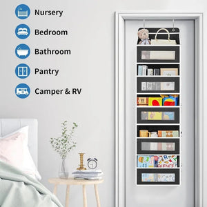 Organiseur de rangement suspendu à 5 étagères anti - basculement "Wall Mounted - Support" - Planète Rando