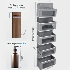 Organiseur de rangement suspendu à 5 étagères anti - basculement "Wall Mounted - Support" - Planète Rando