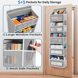 Organiseur de rangement suspendu à 5 étagères anti - basculement "Wall Mounted - Support" - Planète Rando