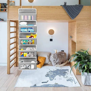 Organiseur de rangement suspendu à 5 étagères anti - basculement "Wall Mounted - Support" - Planète Rando