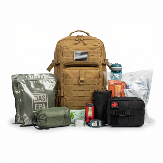 Sac d'évacuation / kit de secours 48H-72H pour 1 personne "Planète-Rando - Survie Confort"