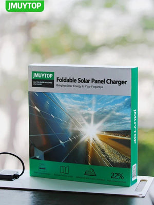 Panneau solaire 5V 15W USB IPX4 pour la randonnée et le camping "JMUYTOP - Solar panel" - Planète Rando