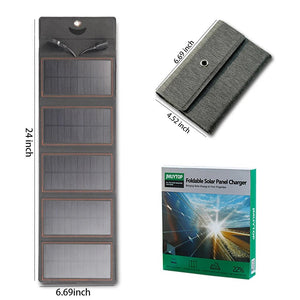 Panneau solaire 5V 15W USB IPX4 pour la randonnée et le camping "JMUYTOP - Solar panel" - Planète Rando