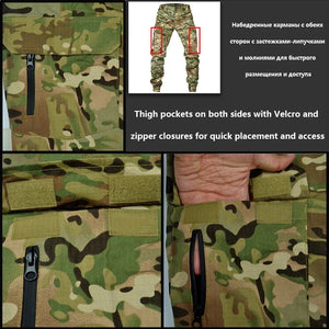 Pantalon de cargo tactique anti - déchirure pour la randonnée et les activités outdoor "Mege Knight - Tactical pants 20220610" - Planète Rando