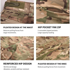 Pantalon de combat tactique avec genouillères "HAN WILD - G3" - Planète Rando