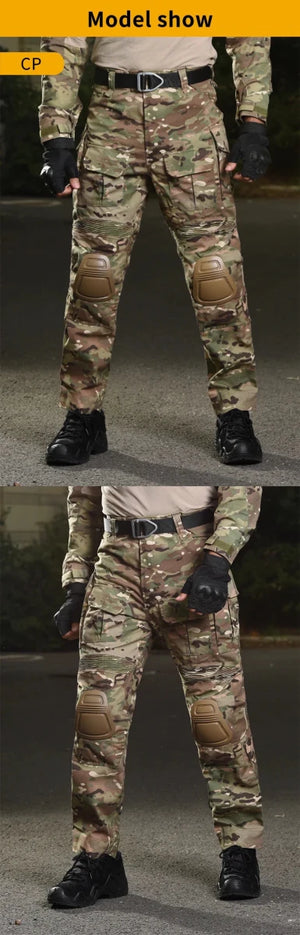 Pantalon de combat tactique avec genouillères "HAN WILD - G3" - Planète Rando