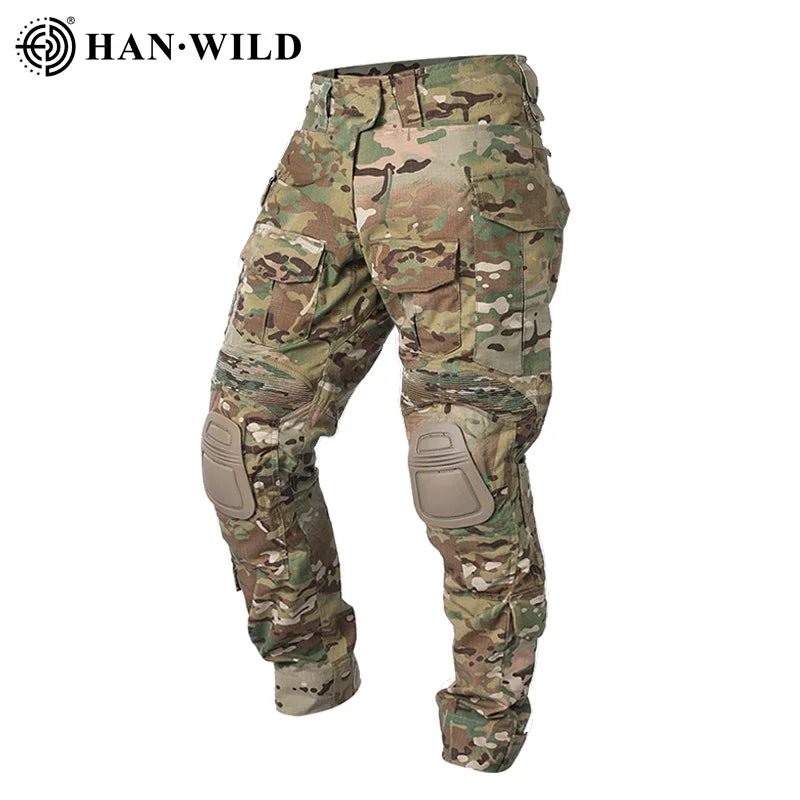 Pantalon de combat tactique avec genouillères "HAN WILD - G3" - Planète Rando
