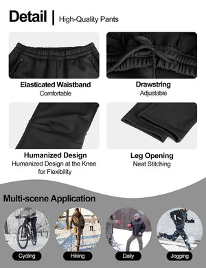 Pantalon de cyclisme thermique en polaire pour homme "INBIKE - LM8635" - Planète Rando