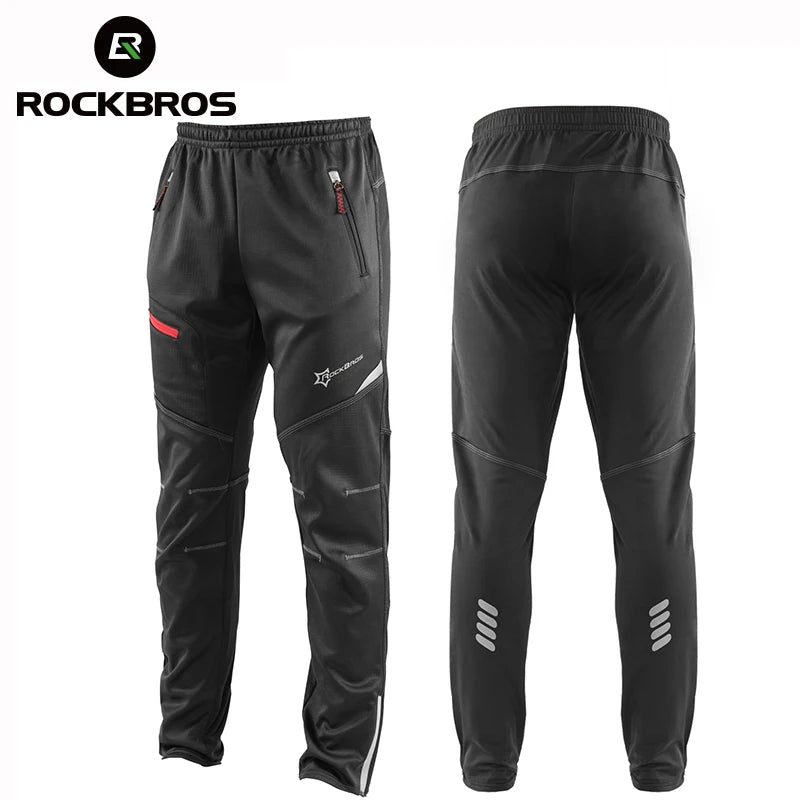 Pantalon de cyclisme thermique et chaud d'hiver pour le vélo et bikepacking "ROCKBROS – YPK009 - 1" - Planète Rando
