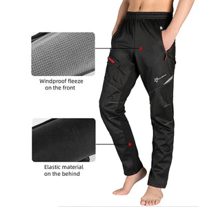 Pantalon de cyclisme thermique et chaud d'hiver pour le vélo et bikepacking "ROCKBROS – YPK009 - 1" - Planète Rando