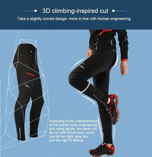 Pantalon de cyclisme thermique et chaud d'hiver pour le vélo et bikepacking "ROCKBROS – YPK009 - 1" - Planète Rando