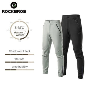 Pantalon de cyclisme thermique et polaire pour le cyclisme et bikepacking "ROCKBROS - YPK046" - Planète Rando