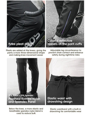 Pantalon de cyclisme thermique et polaire pour le cyclisme et bikepacking "ROCKBROS - YPK046" - Planète Rando