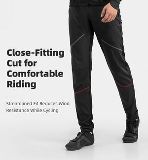Pantalon de cyclisme thermique polaire coupe - vent pour homme "ROCKBROS - YPK series " - Planète Rando