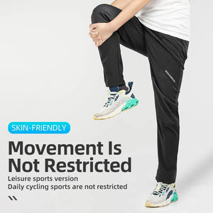 Pantalon de cyclisme thermique polaire coupe - vent pour homme "ROCKBROS - YPK series " - Planète Rando