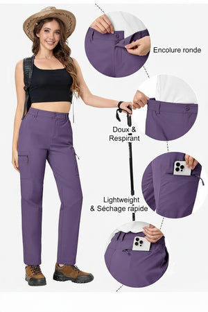 Pantalon de randonnée avec spash - proof protection pour femme "TACVASEN - PT817" - Planète Rando