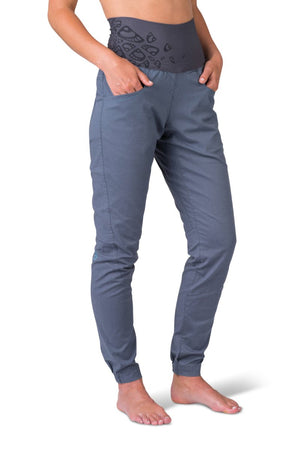 Pantalon de randonnée et d'escalade coupe étroite avec genoux préformés pour femme "Rafiki − MASSONE" - Planète Rando