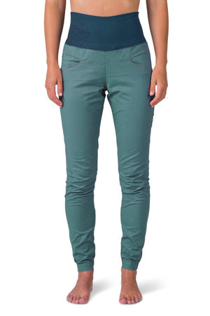 Pantalon de randonnée et d'escalade coupe étroite avec genoux préformés pour femme "Rafiki − MASSONE" - Planète Rando