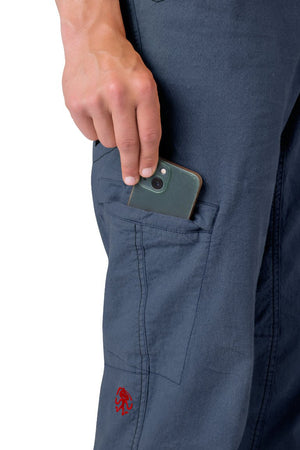 Pantalon de randonnée et d'escalade en tissu mixte lin / coton pour homme "Rafiki − GRIP" - Planète Rando