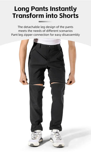 Pantalon / short de randonnée, bikepacking 2 en 1 pour homme "WEST BIKING - YP0203131" - Planète Rando