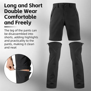 Pantalon / short de randonnée, bikepacking 2 en 1 pour homme "WEST BIKING - YP0203131" - Planète Rando