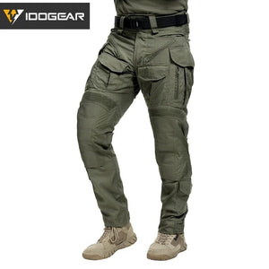 Pantalon tactique en tissu ripstop flexible avec genouillères, multi - poches, pour la randonnée et les activités militaires "IDOGEAR - G5 - 3215" - Planète Rando
