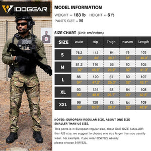 Pantalon tactique en tissu ripstop flexible avec genouillères, multi - poches, pour la randonnée et les activités militaires "IDOGEAR - G5 - 3215" - Planète Rando