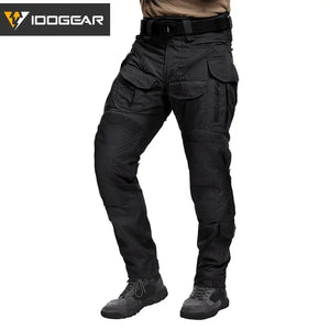 Pantalon tactique en tissu ripstop flexible avec genouillères, multi - poches, pour la randonnée et les activités militaires "IDOGEAR - G5 - 3215" - Planète Rando