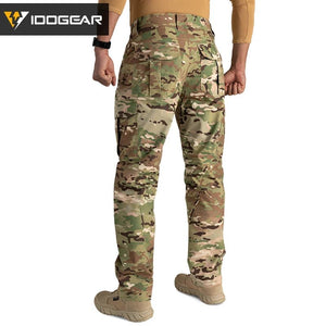 Pantalon tactique flexible avec coupe 3D pour la randonnée, l'airsoft, la survie et les activités militaire "IDOGEAR - IGPA3213" - Planète Rando