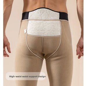 Pantalon thermique doublé polaire en laine pour homme "Soft Thermal - Whool leg Warmers" - Planète Rando