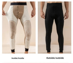 Pantalon thermique doublé polaire en laine pour homme "Soft Thermal - Whool leg Warmers" - Planète Rando