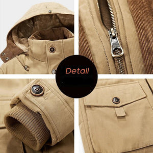 Parka d'hiver, manteau polaire avec capuche détachable pour homme 1,3kg "Lzlltt - Fs125" - Planète Rando