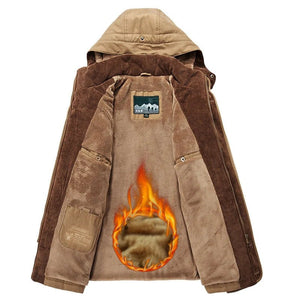 Parka d'hiver, manteau polaire avec capuche détachable pour homme 1,3kg "Lzlltt - Fs125" - Planète Rando