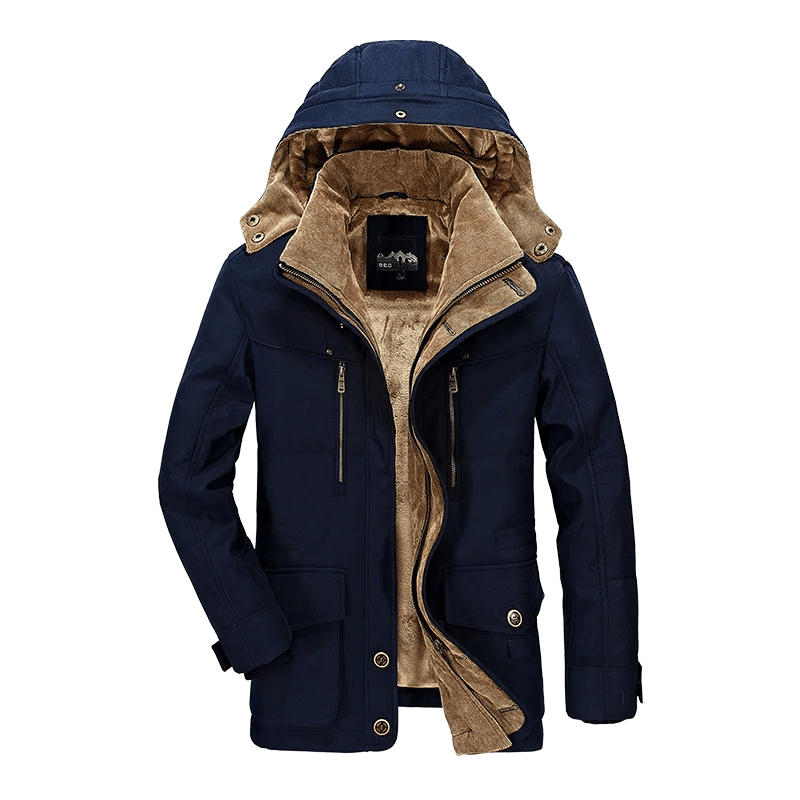 Parka d'hiver, manteau polaire avec capuche détachable pour homme 1,3kg "Lzlltt - Fs125" - Planète Rando
