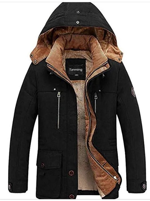 Parka d'hiver, manteau polaire avec capuche détachable pour homme 1,3kg "Lzlltt - Fs125" - Planète Rando
