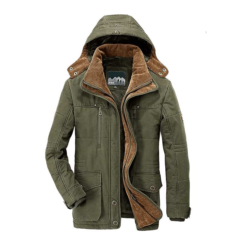 Parka d'hiver, manteau polaire avec capuche détachable pour homme 1,3kg "Lzlltt - Fs125" - Planète Rando