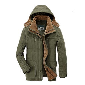 Parka d'hiver, manteau polaire avec capuche détachable pour homme 1,3kg "Lzlltt - Fs125" - Planète Rando