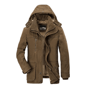 Parka d'hiver, manteau polaire avec capuche détachable pour homme 1,3kg "Lzlltt - Fs125" - Planète Rando