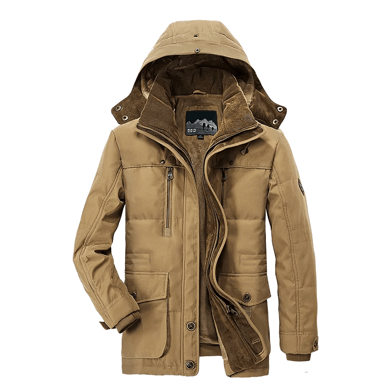 Parka d'hiver, manteau polaire avec capuche détachable pour homme 1,3kg "Lzlltt - Fs125" - Planète Rando