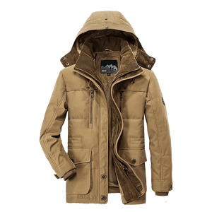 Parka d'hiver, manteau polaire avec capuche détachable pour homme 1,3kg "Lzlltt - Fs125" - Planète Rando