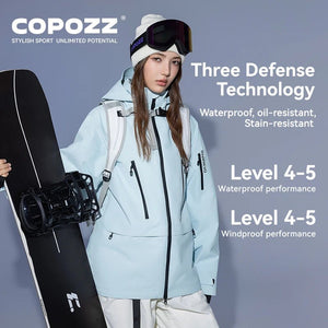 Parka d'hiver / veste de ski imperméables 3 couches avec technologie Teflon EcoElite "COPOZZ - HXF - 24304" - Planète Rando