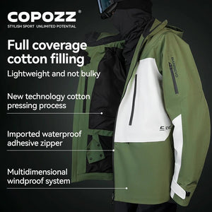 Parka d'hiver / veste de ski imperméables 3 couches avec technologie Teflon EcoElite "COPOZZ - HXF - 24304" - Planète Rando
