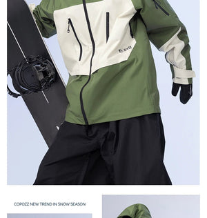 Parka d'hiver / veste de ski imperméables 3 couches avec technologie Teflon EcoElite "COPOZZ - HXF - 24304" - Planète Rando