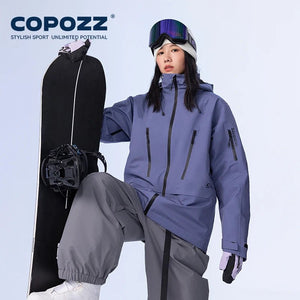 Parka d'hiver / veste de ski imperméables 3 couches avec technologie Teflon EcoElite "COPOZZ - HXF - 24304" - Planète Rando